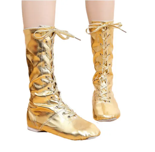 PU Women's Girl's Shinning Jazz Dancing Boots