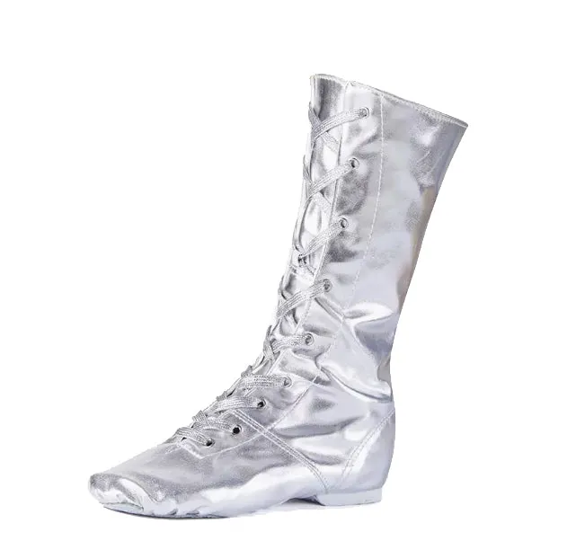 PU Women's Girl's Shinning Jazz Dancing Boots
