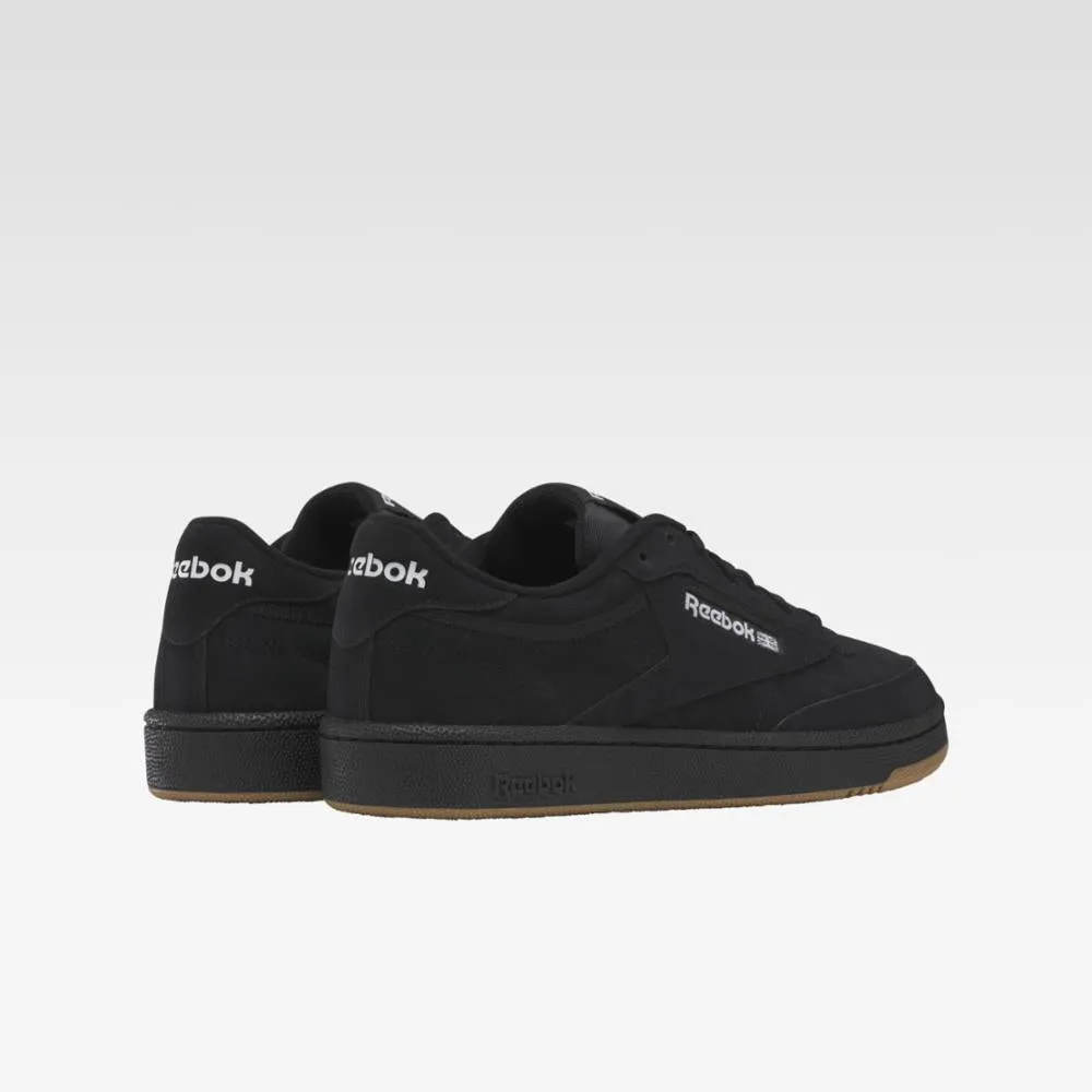 Reebok Footwear Men Club C 85 Shoes CBLACK/FTWWHT/RBKLE3