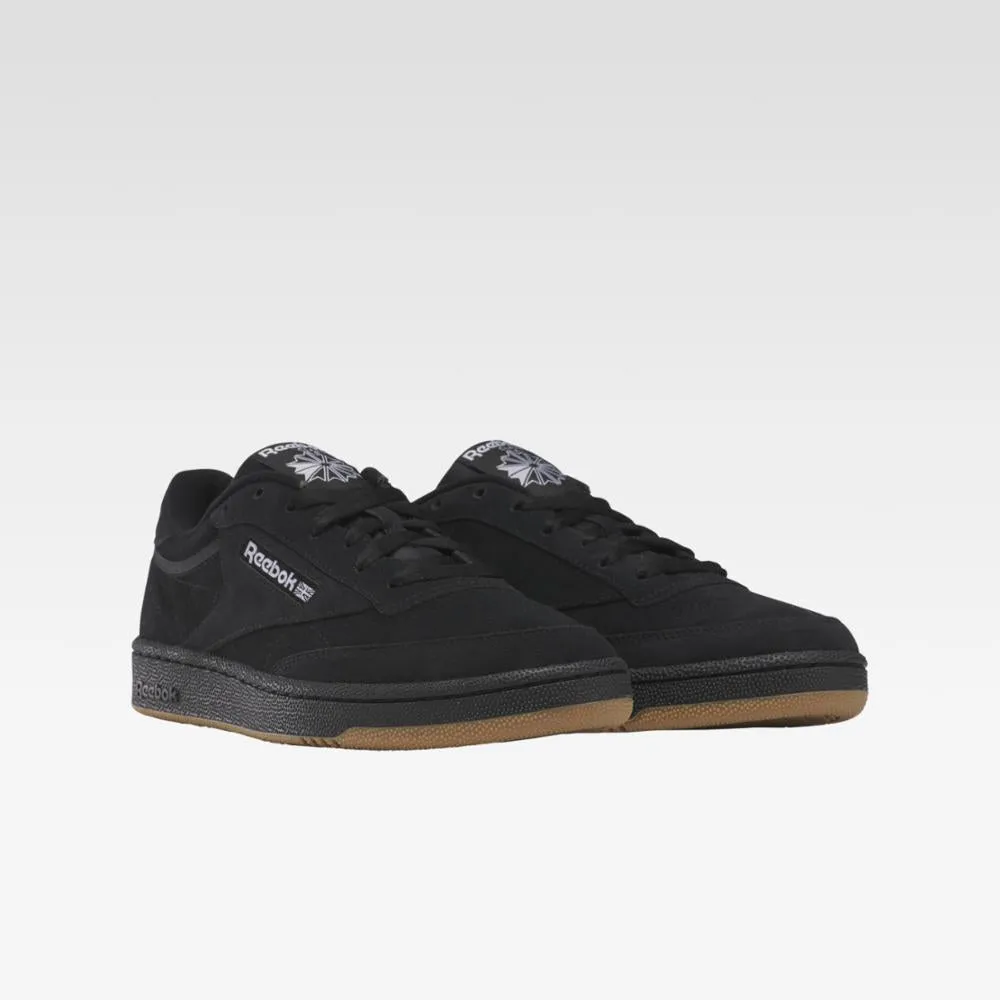 Reebok Footwear Men Club C 85 Shoes CBLACK/FTWWHT/RBKLE3