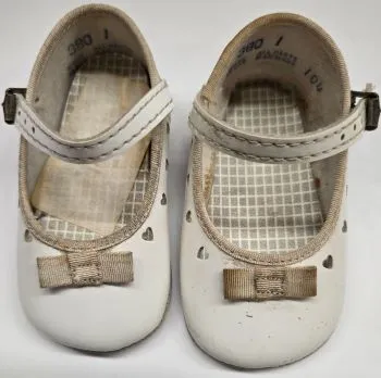 Rise -- Infant's Mary Jane Strap Shoe -- White Patent