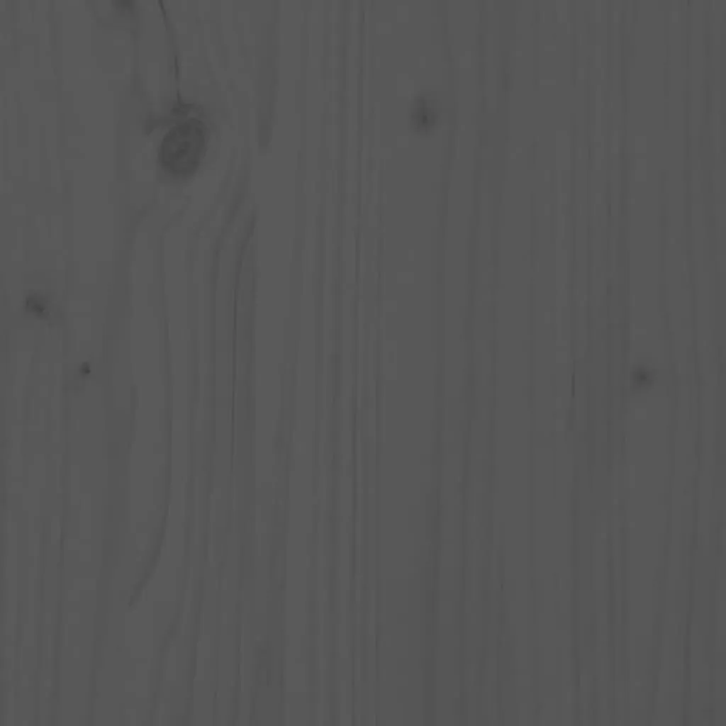 Shoe Cabinet Grey 60x34x45 cm Solid Wood Pine
