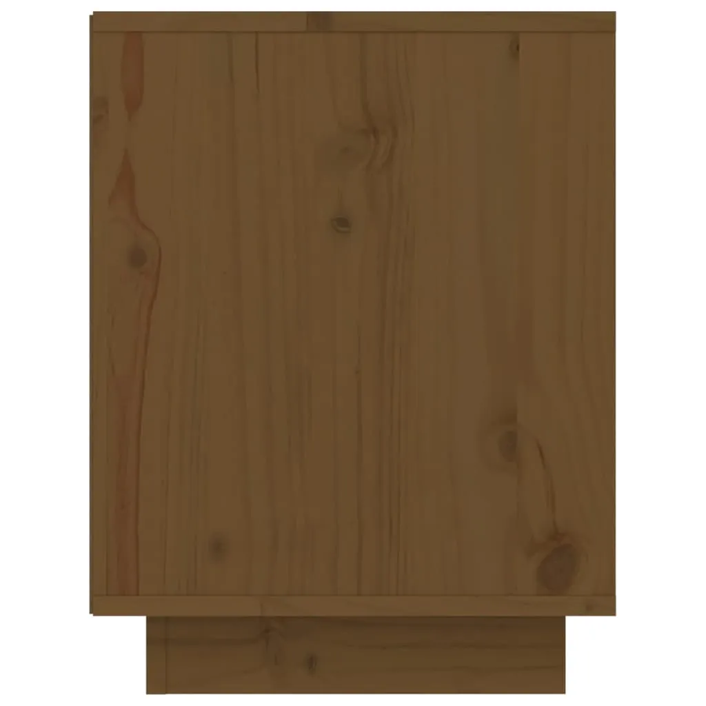 Shoe Cabinet Honey Brown 60x34x45 cm Solid Wood Pine