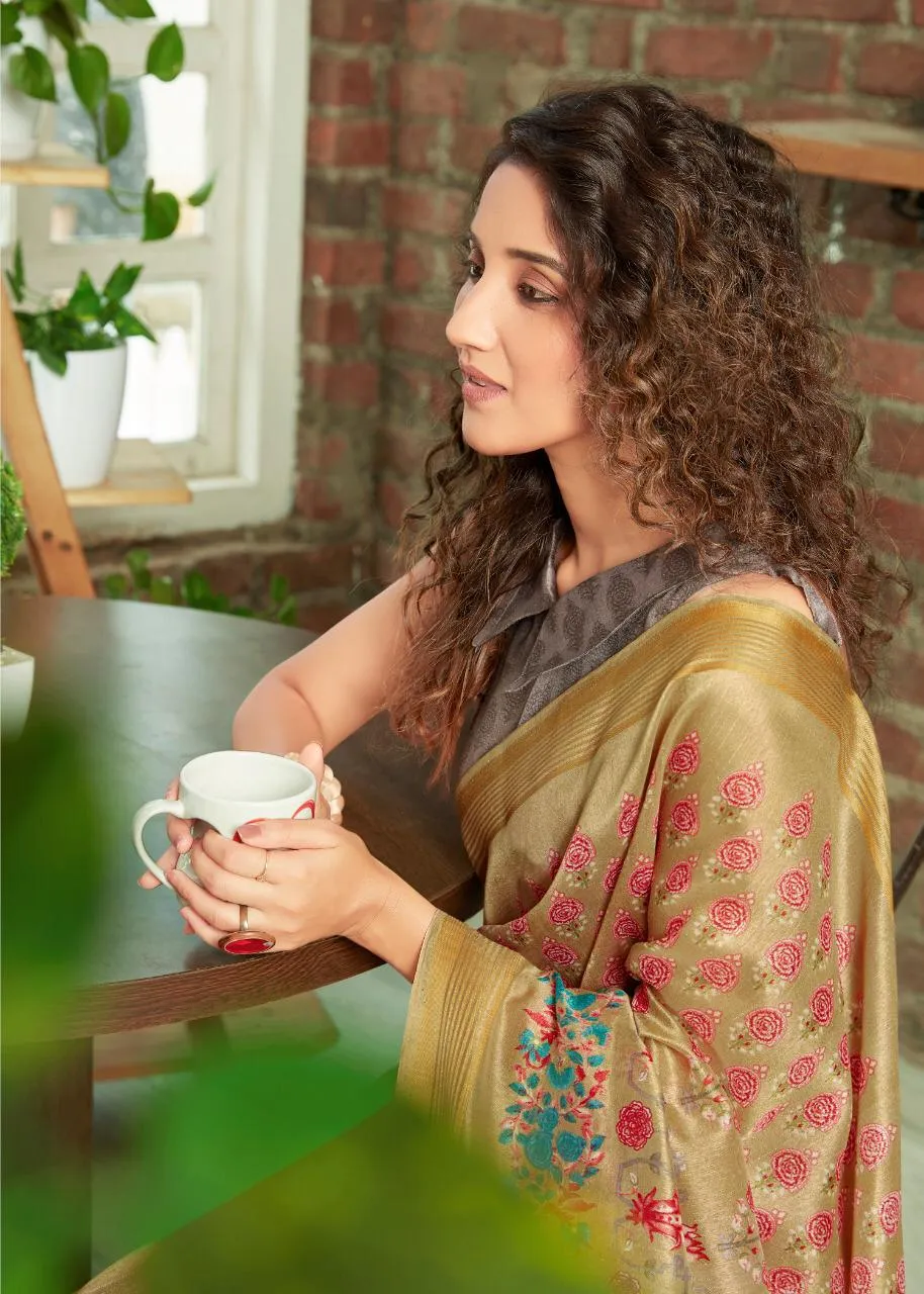 Shreyans Fashion Launched Ponnai Pattu Crystal Weaving Casual Wear Sarees