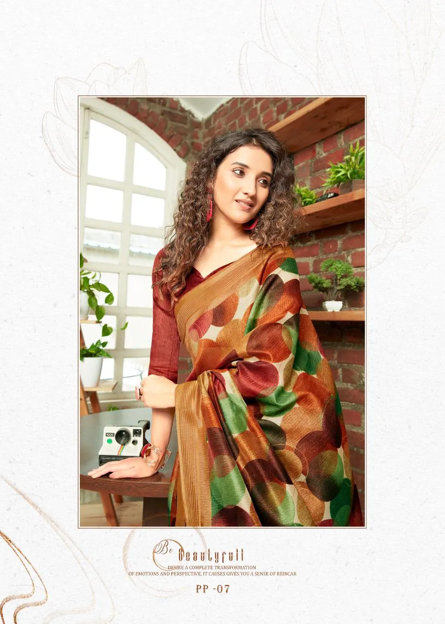 Shreyans Fashion Launched Ponnai Pattu Crystal Weaving Casual Wear Sarees