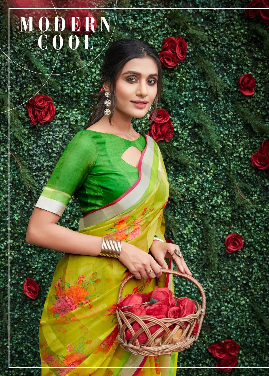 Shreyans Fashion Presents Geneus Multy Pattu Cotton Casual Wear Sarees
