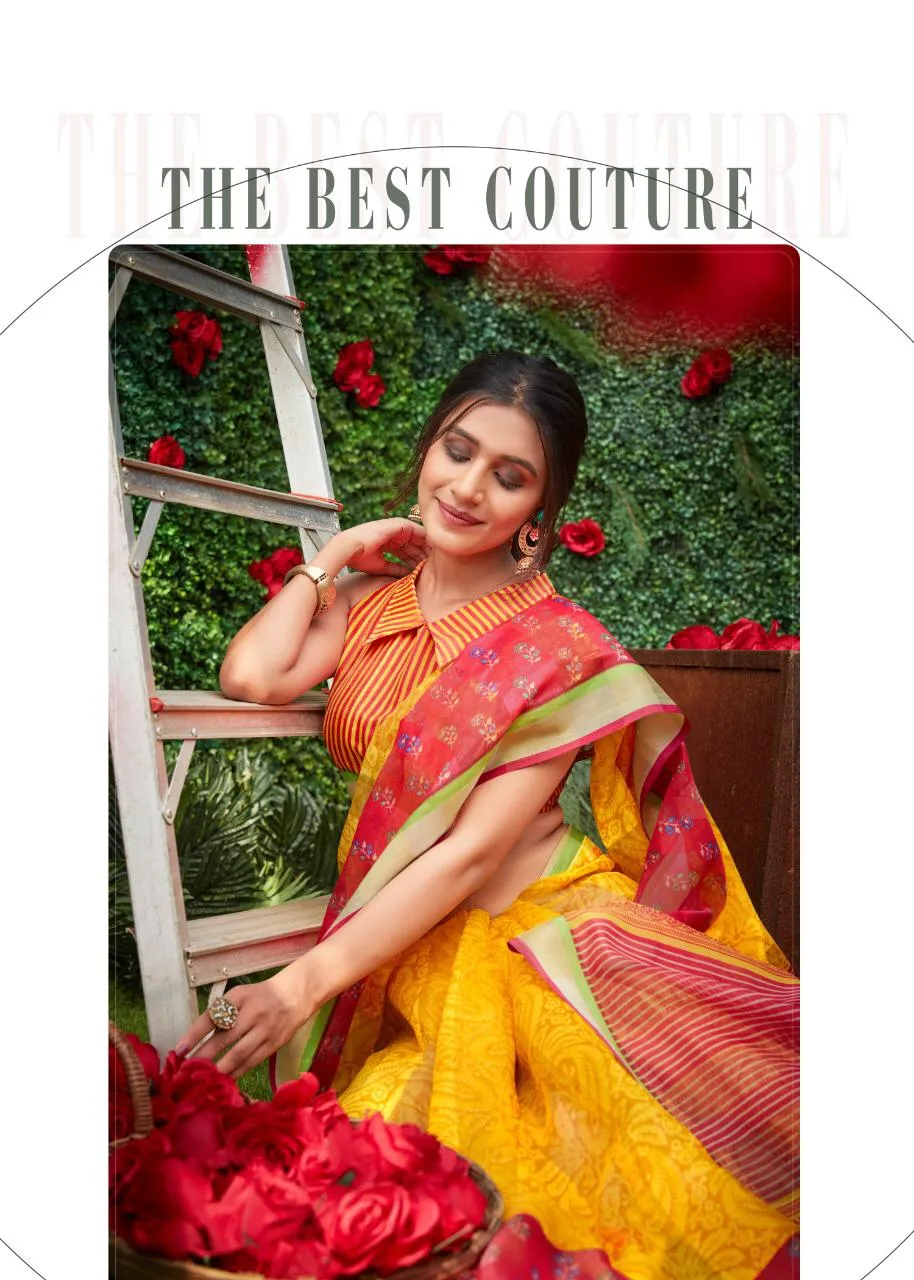 Shreyans Fashion Presents Geneus Multy Pattu Cotton Casual Wear Sarees