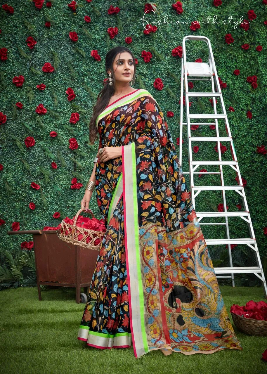 Shreyans Fashion Presents Geneus Multy Pattu Cotton Casual Wear Sarees