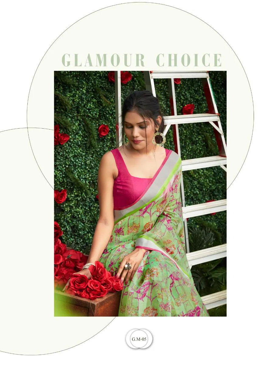 Shreyans Fashion Presents Geneus Multy Pattu Cotton Casual Wear Sarees