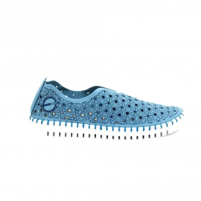 Ska Ladies Paz Slip On Vegan Shoe Blue