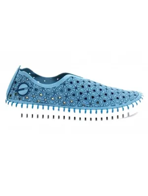 Ska Ladies Paz Slip On Vegan Shoe Blue