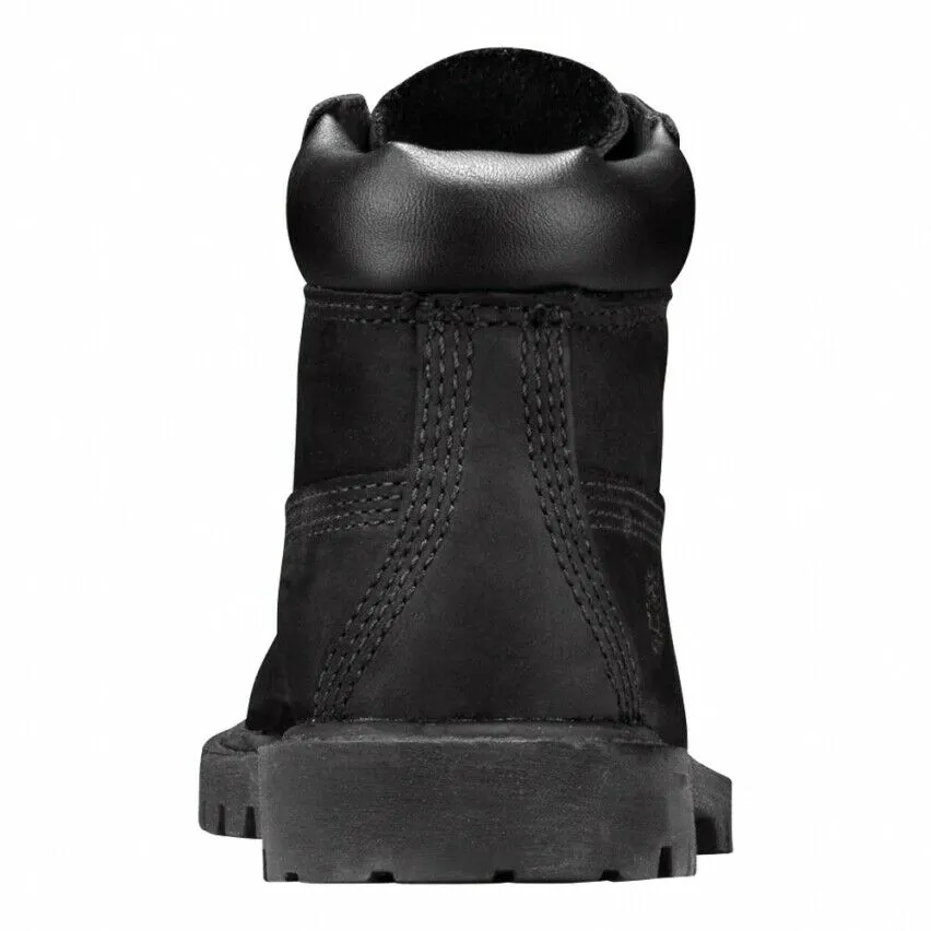 Timberland 6 Inch Premium TB012807 001 Baby Toddler Black Field Boot Shoes BS464