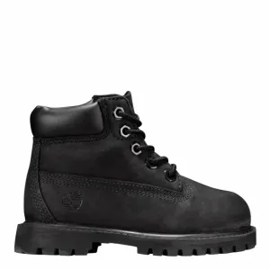 Timberland 6 Inch Premium TB012807 001 Baby Toddler Black Field Boot Shoes BS464