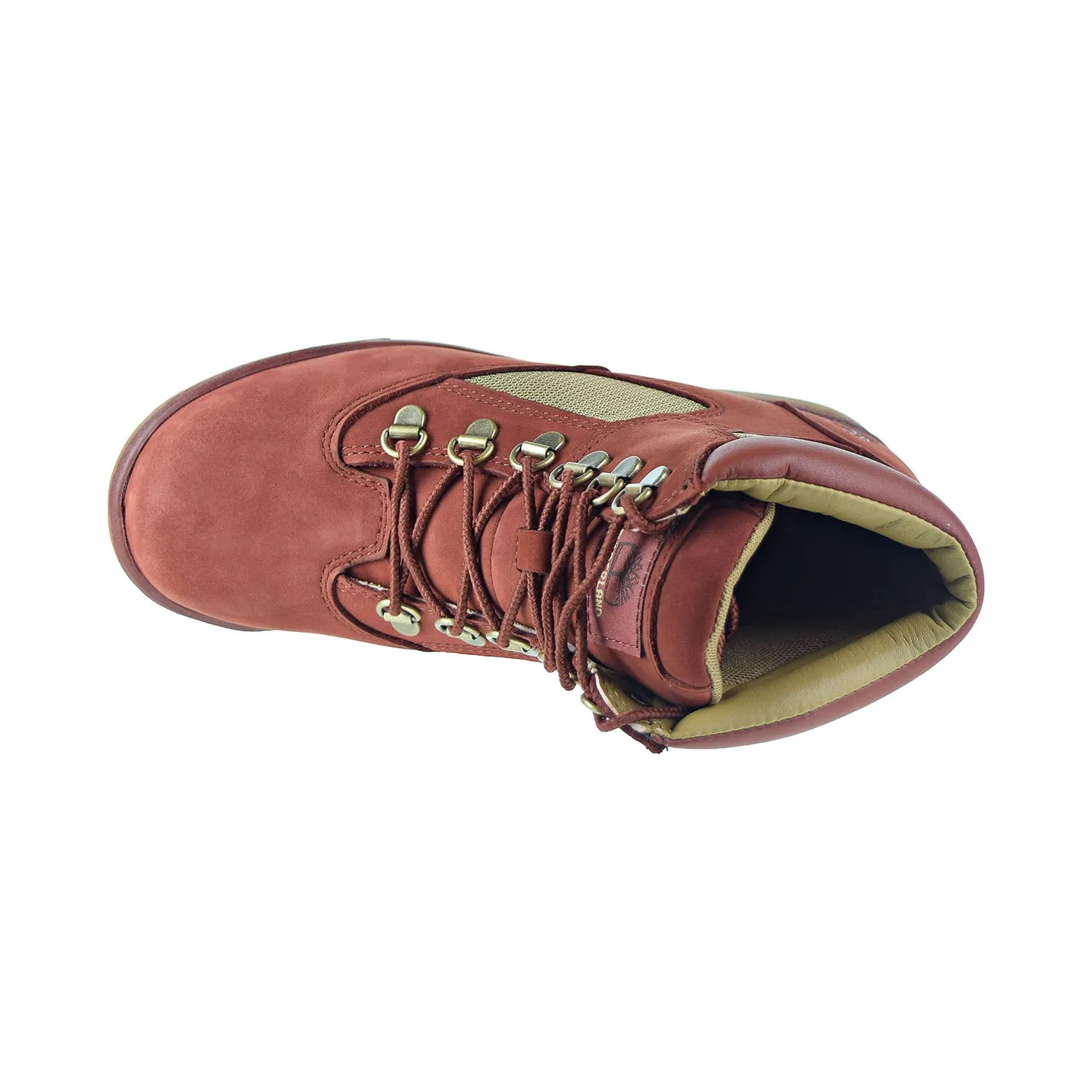 Timberland Big Kids' 6-Inch Field Boots Shoes Rust Nubuck