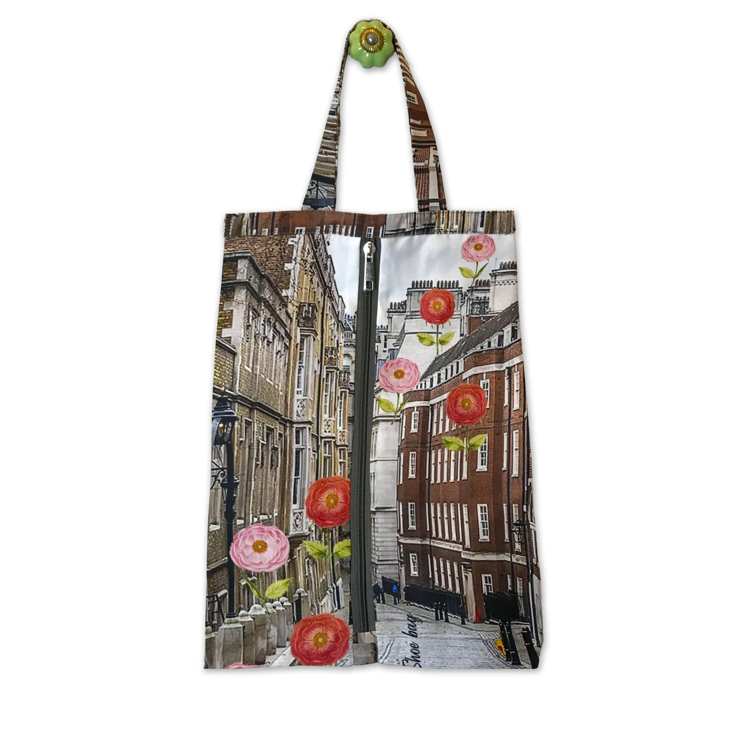 Urban Bloom Scape Shoe Bag
