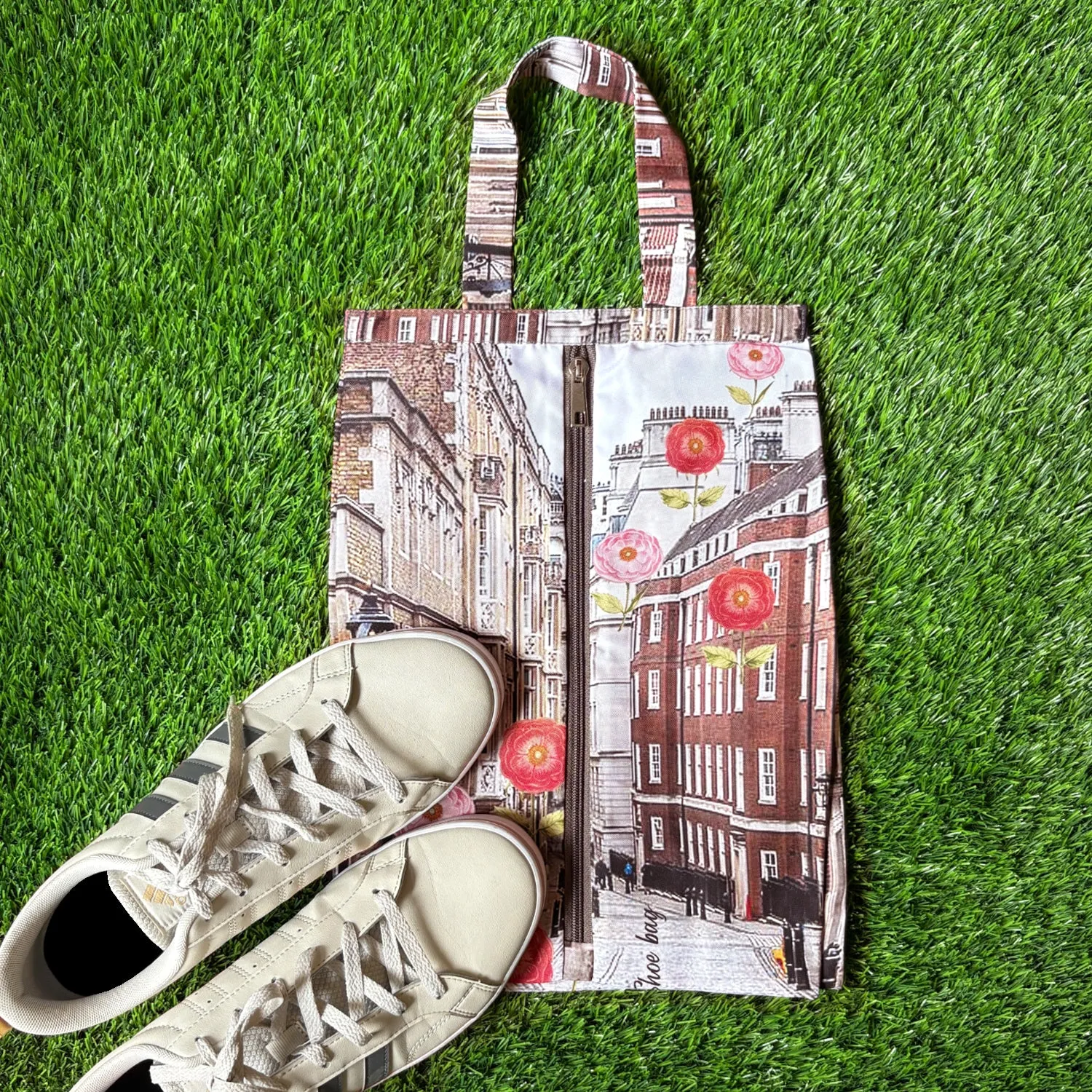 Urban Bloom Scape Shoe Bag