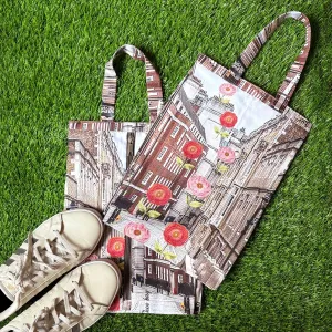 Urban Bloom Scape Shoe Bag