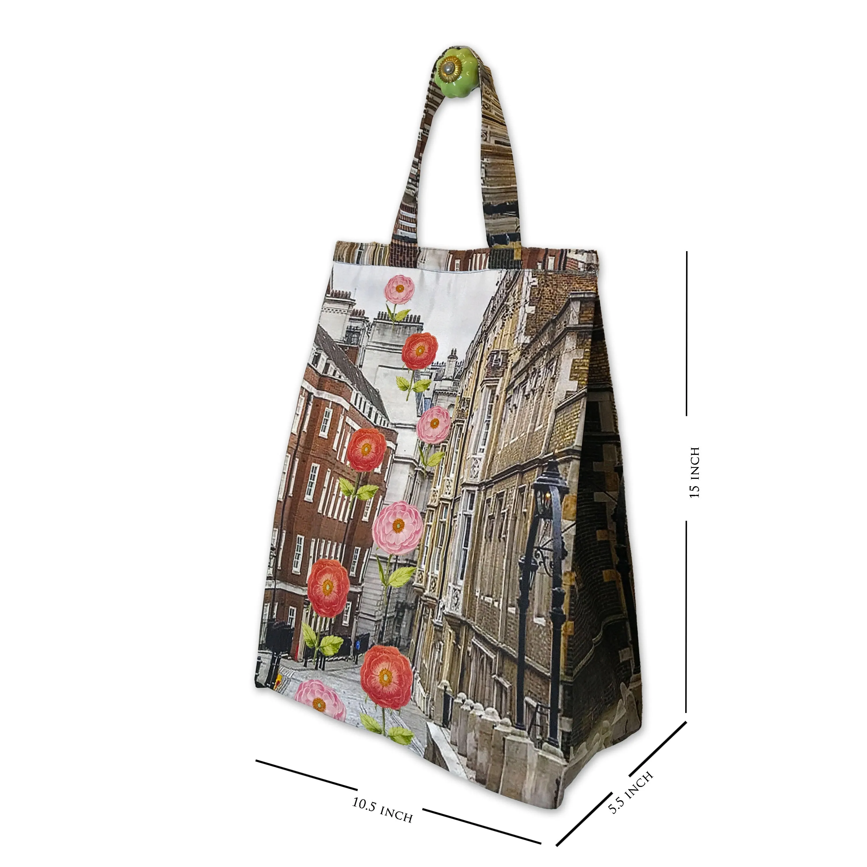 Urban Bloom Scape Shoe Bag