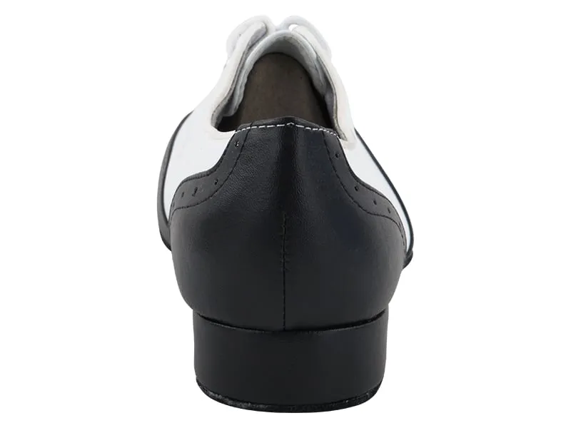 Very Fine Swing Black & White Men's Ballroom Shoes 2513 In Stock