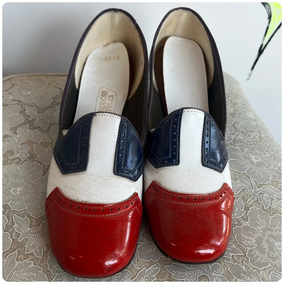 Vintage 60s 70s | Groovy Rare MOD Patent Heels | Size 10
