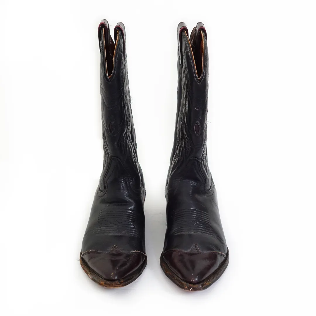 VINTAGE Leather Cowboy Boots