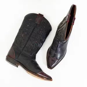 VINTAGE Leather Cowboy Boots