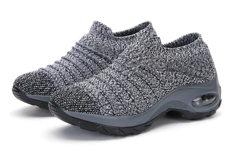 Women Thick Sole Air Cushion Sock Shoes
